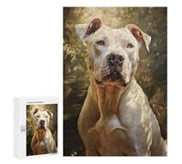 Rompecabezas 300 PCS para Adultos Dogo Argentino Rompecabezas Juego De Ingenio Regalos para Mujeres Actividades Divertidas En Casa 300 PCS
