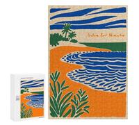 Rompecabezas 300 PCS para Adultos Dolce Far Niente Beach Illustration Rompecabezas para Adultos Juego De Ingenio Una Obra De Arte Diversión En Casa Actividades, 300 PCS