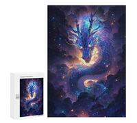 Rompecabezas 300 PCS para Adultos Enchanted Celestial Dragon Artwork Rompecabezas Juguetes Antiestrés para La Diversión Familiar Oferta como Regalos para Toda La Familia 300 PCS