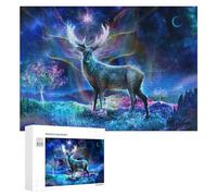 Rompecabezas 300 PCS para Adultos Enchanted Forest with Mystical Deer Rompecabezas para Adultos Juegos Relajantes Decoración Perfecta como Regalo para Toda La Familia 300 PCS
