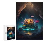 Rompecabezas 300 PCS para Adultos Enchanted Lotus Cave Rompecabezas Juguetes Antiestrés para La Diversión Familiar Oferta como Regalos para Toda La Familia 300 PCS