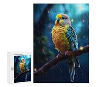 Rompecabezas 300 PCS para Adultos Epic Rainy Budgie Bird Rompecabezas para Adultos Juegos Relajantes Corte De Precisión Oferta como Regalo para Toda La Familia 300 PCS