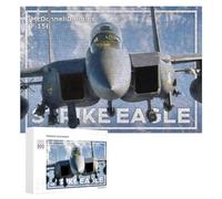 Rompecabezas 300 PCS para Adultos F15C Strike Eagle Rompecabezas para Adolescentes Juguetes Antiestrés Desafío Difícil Ayuda A Ejercitar El Cerebro 300 PCS