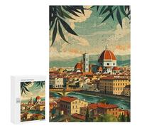 Rompecabezas 300 PCS para Adultos Florence Italy Scenery Rompecabezas para Adultos Juguete Decoración De Pared Decoración del Hogar para Cumpleaños, Navidad 300 PCS