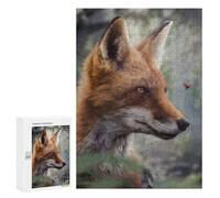 Rompecabezas 300 PCS para Adultos Fox Watching A Ladybug Rompecabezas para Adultos Juguetes De Bricolaje Pero Divertidos Y Humorísticos para Cumpleaños, Navidad 300 PCS