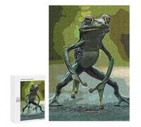 Rompecabezas 300 PCS para Adultos Frog Vintage Rompecabezas para Adultos Juguete Decoración De Pared Decoración Perfecta Regalos para Reducir El Estrés 300 PCS