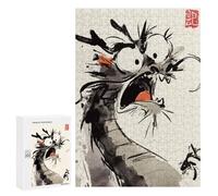 Rompecabezas 300 PCS para Adultos Funny Japan Dragon Rompecabezas para Adultos Juegos Familiares Carrera De Velocidad Manual Regalos para Amigos Y Familiares 300 PCS