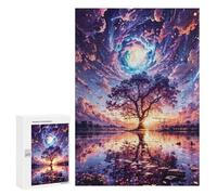 Rompecabezas 300 PCS para Adultos Galactic Glade Reflections Rompecabezas para Adultos Juegos Relajantes Corte De Precisión Oferta como Regalo para Toda La Familia 300 PCS