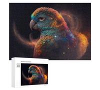 Rompecabezas 300 PCS para Adultos Galactic Parrot Cosmic Beauty in Flight Rompecabezas De Juguete para Decoración De Pared, Divertido Y Humorístico, Cumpleaños 300 PCS