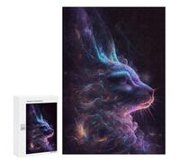 Rompecabezas 300 PCS para Adultos Galaxy Rabbit Animal Rompecabezas para Adultos Juegos Familiares Carrera De Velocidad Manual Regalos para Amigos Y Familiares 300 PCS