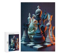 Rompecabezas 300 PCS para Adultos Game Chess Neon Rompecabezas para Adultos Juegos Relajantes Corte De Precisión Oferta como Regalo para Toda La Familia 300 PCS
