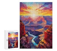 Rompecabezas 300 PCS para Adultos Grand Canyon Wonder Rompecabezas para Adultos Juegos Divertidos Vacaciones En Casa Matar El Tiempo para Cumpleaños, Navidad 300 PCS