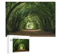 Rompecabezas 300 PCS para Adultos Green Forest Tunnel Path Rompecabezas para Adolescentes Juguete Decoración De Pared Decoración Desafiante De Completar 300 PCS