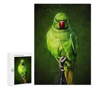 Rompecabezas 300 PCS para Adultos Green Parrot Rompecabezas para Adultos Juguetes De Bricolaje Pero Divertidos Y Humorísticos para Cumpleaños, Navidad 300 PCS
