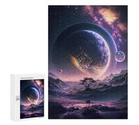 Rompecabezas 300 PCS para Adultos Inside The Universe Rompecabezas para Adultos Juguetes De Bricolaje Pero Divertidos Y Humorísticos para Cumpleaños, Navidad 300 PCS