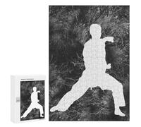Rompecabezas 300 PCS para Adultos Karate Silhouette 22 Rompecabezas para Adultos Juegos Relajantes Corte De Precisión Oferta como Regalo para Toda La Familia 300 PCS