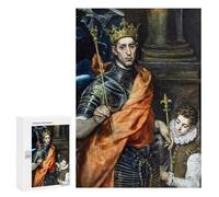 Rompecabezas 300 PCS para Adultos King of France by El Greco Rompecabezas para Adultos Juego De Ingenio Regalo De Cumpleaños Ayuda A Ejercitar El Cerebro 300 PCS