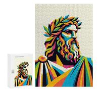 Rompecabezas 300 PCS para Adultos King of The Gods Zeus Rompecabezas para Adultos Juguete Decoración De Pared Mejora La Memoria Regalo De Cumpleaños, Regalos, 300 PCS