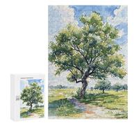 Rompecabezas 300 PCS para Adultos Lone Summer Tree Rompecabezas para Adultos Juegos Familiares Carrera De Velocidad Manual Regalos para Amigos Y Familiares 300 PCS