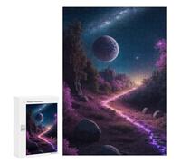 Rompecabezas 300 PCS para Adultos Magical Pathway to The Stars Rompecabezas para Adultos Juguete Decoración De Pared Decoración Perfecta Regalos para Reducir El Estrés 300 PCS