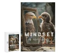 Rompecabezas 300 PCS para Adultos Mindset Is Everything Rompecabezas para Adultos Juegos Familiares Carrera De Velocidad Manual Regalos para Amigos Y Familiares 300 PCS