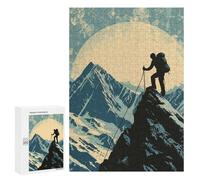 Rompecabezas 300 PCS para Adultos Mountain Climbing Snowy Rompecabezas para Adultos Juguete Decoración De Pared Decoración del Hogar para Cumpleaños, Navidad 300 PCS