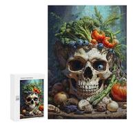 Rompecabezas 300 PCS para Adultos Nightshade Skull Classic Rompecabezas para Adultos Juego De Ingenio Regalo De Cumpleaños Ayuda A Ejercitar El Cerebro 300 PCS