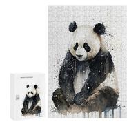 Rompecabezas 300 PCS para Adultos Panda Watercolor Rompecabezas para Adultos Juguetes De Bricolaje Pero Divertidos Y Humorísticos para Cumpleaños, Navidad 300 PCS