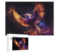 Rompecabezas 300 PCS para Adultos Phoenix Rise Celestial Flame Artwork -1 Rompecabezas De Juguete para Decoración De Pared, Divertido Y Humorístico, Cumpleaños 300 PCS