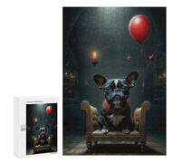 Rompecabezas 300 PCS para Adultos Puppy and Red Balloon Rompecabezas Juego Familiar Difícil Oferta Difícil como Regalo para Toda La Familia 300 PCS