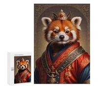 Rompecabezas 300 PCS para Adultos Red Panda King Rompecabezas para Adultos Juegos Relajantes Corte De Precisión Oferta como Regalo para Toda La Familia 300 PCS