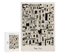 Rompecabezas 300 PCS para Adultos Rome Italy Travel Wall Art Rompecabezas Juego De Ingenio Difícil Oferta como Regalo para Toda La Familia 300 PCS