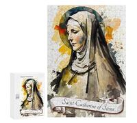 Rompecabezas 300 PCS para Adultos Saint Catherine of Siena Rompecabezas para Adultos Juguetes De Bricolaje Pero Divertidos Y Humorísticos para Cumpleaños, Navidad 300 PCS