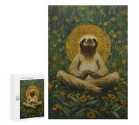 Rompecabezas 300 PCS para Adultos Sloth in Meditation Rompecabezas para Adultos Juguete Decoración De Pared Mejora La Memoria Regalo De Cumpleaños, Regalos, 300 PCS