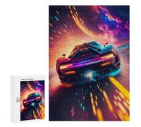 Rompecabezas 300 PCS para Adultos Space Race Car Rompecabezas para Adultos Juego De Ingenio Regalo De Cumpleaños Ayuda A Ejercitar El Cerebro 300 PCS