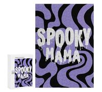 Rompecabezas 300 PCS para Adultos Spooky Mama Halloween Rompecabezas para Adultos Juegos Relajantes Corte De Precisión Oferta como Regalo para Toda La Familia 300 PCS