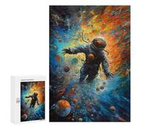 Rompecabezas 300 PCS para Adultos Swallowed by The Universe Rompecabezas para Adultos Juegos Familiares Carrera De Velocidad Manual Regalos para Amigos Y Familiares 300 PCS