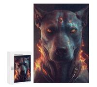 Rompecabezas 300 PCS para Adultos The God Eyes in A Dog Rompecabezas para Adultos Juguete Decoración De Pared Decoración Perfecta Regalos para Reducir El Estrés 300 PCS