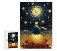 Rompecabezas 300 PCS para Adultos The Little Prince on The Moon Rompecabezas Juego Familiar Difícil Oferta Difícil como Regalo para Toda La Familia 300 PCS