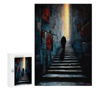 Rompecabezas 300 PCS para Adultos The One Who Ascends in Silence - Solitary Figure in The Corridor of Light Rompecabezas Juego Familiar Difícil Oferta Difícil como Regalo para Toda La Familia 300 PCS