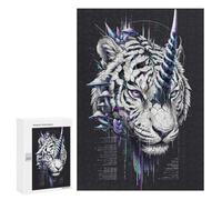 Rompecabezas 300 PCS para Adultos Tiger Code Rompecabezas para Adolescentes Juguetes Antiestrés Desafío Difícil Ayuda A Ejercitar El Cerebro 300 PCS