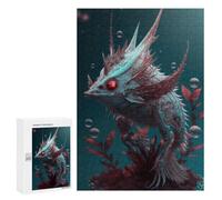 Rompecabezas 300 PCS para Adultos Underwater Alien Creature Rompecabezas para Adultos Juegos Familiares Carrera De Velocidad Manual Regalos para Amigos Y Familiares 300 PCS