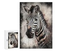 Rompecabezas 300 PCS para Adultos Zebra Ink Art Rompecabezas para Adultos Juguete Decoración De Pared Decoración Perfecta Regalos para Reducir El Estrés 300 PCS