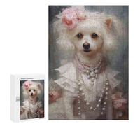 Rompecabezas 300 PCS Regal Poodle Portrait -1 Rompecabezas para Adultos Juguete Decoración De Pared Regalo De Cumpleaños Oferta como Regalos para Toda La Familia 300 PCS