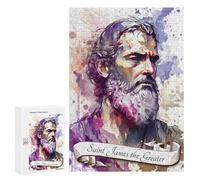 Rompecabezas 300 PCS Saint James The Greater Rompecabezas para Adultos Juguete Decoración De Pared Patrón De Ensamblaje Oferta como Regalos para Toda La Familia 300 PCS