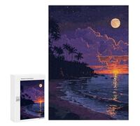 Rompecabezas 300 PCS SoCal Beach Pixel Art Rompecabezas para Adultos Juguete Decoración De Pared Regalo De Cumpleaños Oferta como Regalos para Toda La Familia 300 PCS
