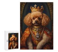 Rompecabezas 300 PCS Toy Poodle The King Rompecabezas Juguetes Antiestrés Pero Divertidos Y Humorísticos Oferta como Regalos para Toda La Familia 300 PCS
