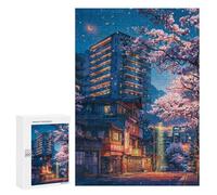 Rompecabezas 300 PCS When The Sakura Bloom Rompecabezas para Adultos Juguete Decoración De Pared Patrón De Ensamblaje Oferta como Regalos para Toda La Familia 300 PCS