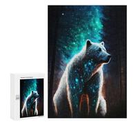 Rompecabezas 300 PCS White Bear in Forest Rompecabezas para Adultos Juguete Decoración De Pared Regalo De Cumpleaños Oferta como Regalos para Toda La Familia 300 PCS