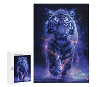 Rompecabezas 300 PCS White Tiger Space Animal Rompecabezas para Adultos Juguete Decoración De Pared Regalo De Cumpleaños Oferta como Regalos para Toda La Familia 300 PCS